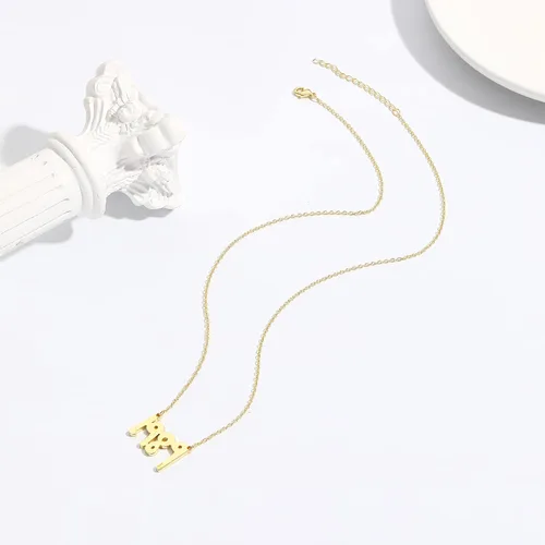 Vista 4 de BUREI TS - Collar inspirado en TS para amantes del folklore Swiftie 1989 Speak Now Reputation Necklace for Eras Tour Outfit