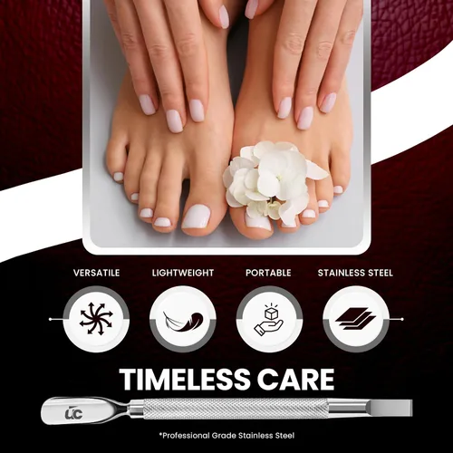 Vista 11 de Utopia Care, Removedor de cutícula profesional Professional Stainless Steel Cuticle Remover & Cutter, Durable Manicure & Pedicure Tool for Finger