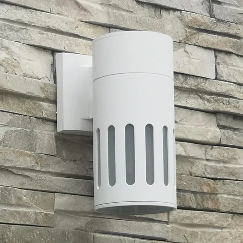 Vista 14 de Lámpara de pared para exteriores, iluminación exterior – Listado ETL, aluminio fundido a presión antioxidante, impermeable, diseño de cilindro