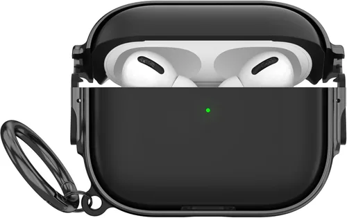Vista 8 de Maxjoy Funda para AirPods 3 con cerradura, funda protectora rígida de 3ª generación para AirPod de 3ª generación para mujeres y hombres con llavero