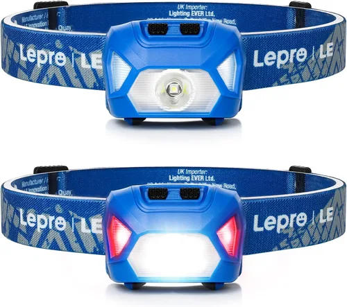 Vista 12 de Lepro 320015 Farolero a Batería - Faro LED Super Brillante de 1300Lux con Luz Roja, Faros IPX4 Impermeables para Camping al Aire Libre, Senderismo