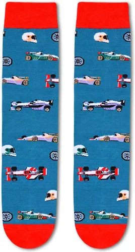 Vista 4 de SOCKFUN Calcetines de regalo para hombre con diseño de dados de póquer con dientes matemáticas Bestmen Einstein Golf Crew
