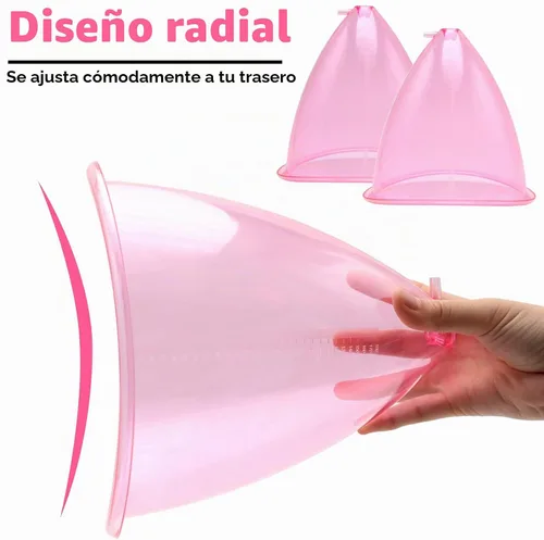 Vista 4 de ZILAMPU Copas de vacío para glúteos de 6.1 fl oz, accesorios para máquina de ventosas de terapia de vacío XL, ventosas de 8.26 pulgadas de diámetro