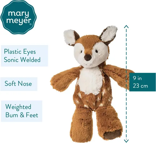 Vista 3 de Mary Meyer - Peluche de animal de juguete Marshmallow Zoo, 9 pulgadas, Junior Cervatillo