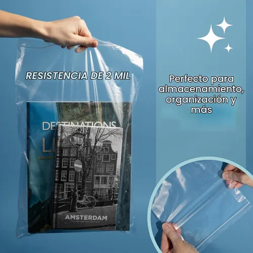 Vista 6 de Bolsas de polietileno de plástico con cierre de 2 mil de 3 x 4 pulgadas