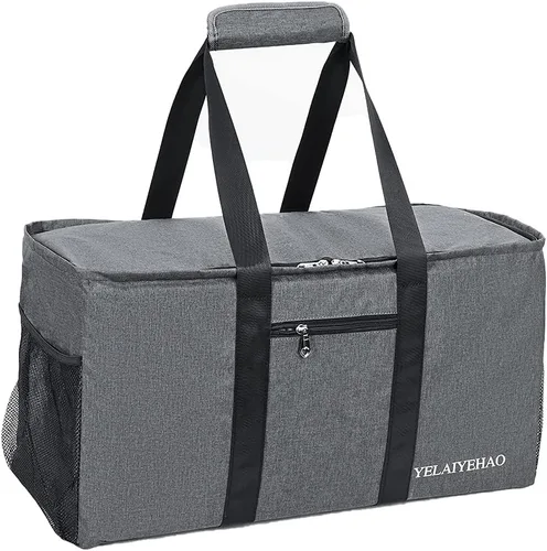 Vista 9 de YELAIYEHAO Bolsa de mano grande con tapa, plegable plegable
