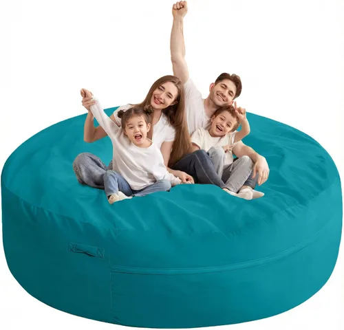 Vista 28 de HABUTWAY Puf de 2 pies, puf pequeños de 2 pies con relleno, puf de lágrima de lujo, terciopelo ultra suave con funda extraíble