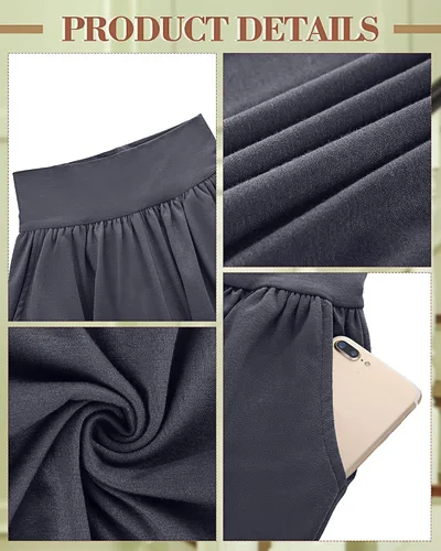 Vista 5 de Neer - Conjunto de 3 pantalones de yoga de pierna ancha para mujer - Pantalones deportivos cómodos, holgados, de cintura alta y casuales