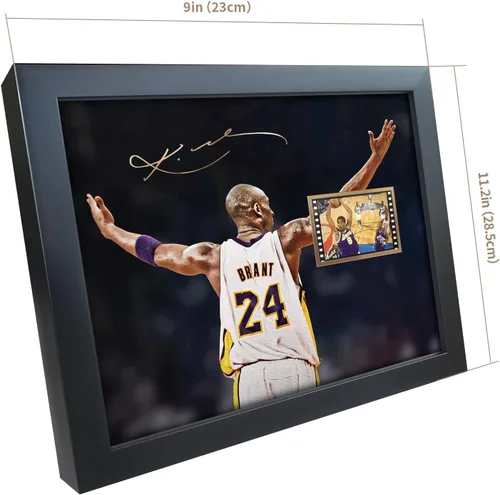 Vista 6 de sufenvera Collage de foto firmado de película de Kobe Bryant, póster enmarcado de recuerdos de Kobe, regalos para fanáticos del baloncesto