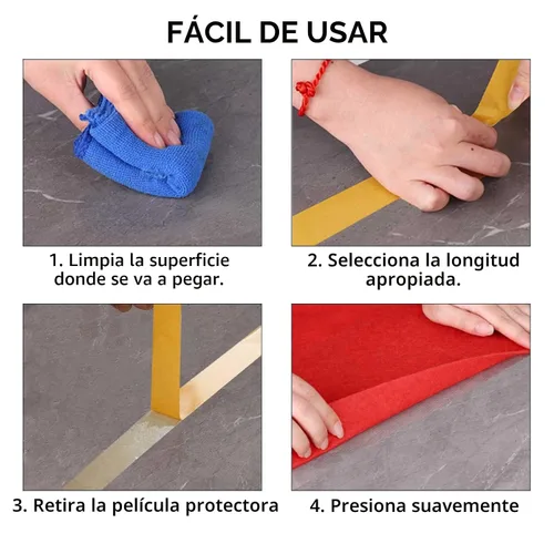 Vista 7 de Birllaid - Cinta de tela multifuncional de doble cara, cinta transparente para ropa, cinta adhesiva de doble cara para alfombras resistente de 1
