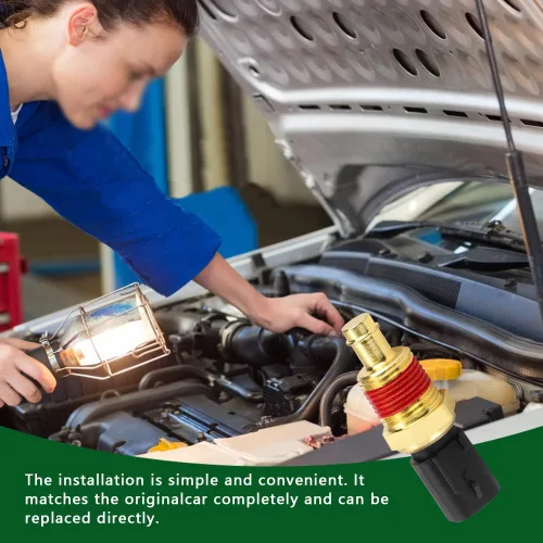 Vista 6 de Sensor de temperatura del refrigerante del motor, sensor de temperatura para automóvil, accesorios de detección de temperatura del agua del motor
