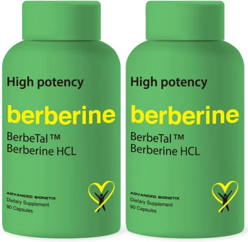 Vista 10 de Advanced Bionetix Suplemento de berberina micronizada de biodisponibilidad avanzada de 1500 mg All Natural w/BerbeTal™ Support. 90 cápsulas totales