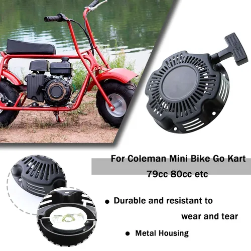 Vista 3 de WOTIAN 79cc Conjunto de arranque de retroceso compatible con Predator 79cc 98cc 100cc Coleman CT100U CC100X Mbx10 Mbx11 Para Champion Predator 68124
