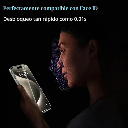 Vista 6 de YMHML Paquete de 3 protectores de pantalla de vidrio templado compatibles con iPhone 16 Plus, 15 Pro Max, 15 Plus, película HD de grado militar