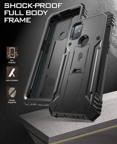 Vista 7 de Poetic Revolution Series - Funda protectora para OnePlus Nord N10 5G, de cuerpo completo, resistente de doble capa, a prueba de golpes, con función