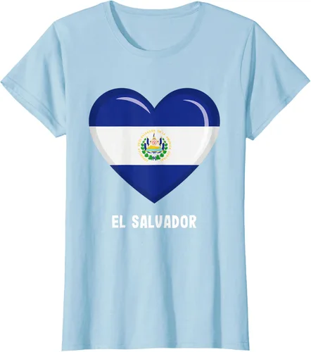 Vista 29 de Camiseta Bandera de El Salvador Camiseta salvadoreña