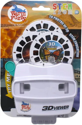 Vista 14 de WARM FUZZY Toys 3D Viewfinder (Aligator) - Visor para niños y adultos, juguetes clásicos, visor de diapositivas, visor de carrete 3D, retro
