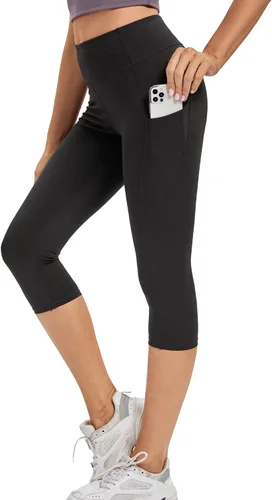 Vista 10 de adorence Leggings para mujer con bolsillos (cintura alta, elásticos y opacos), pantalones de yoga, leggings de entrenamiento para mujer