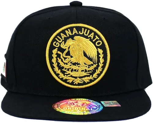 Vista 2 de Gorra de béisbol con logotipo federal del estado de México, bordada, con tapa plana