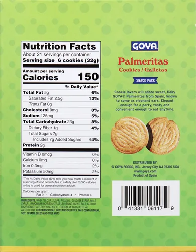 Vista 3 de Goya Foods Palmerita Galletas, 3 onzas (paquete de 8)