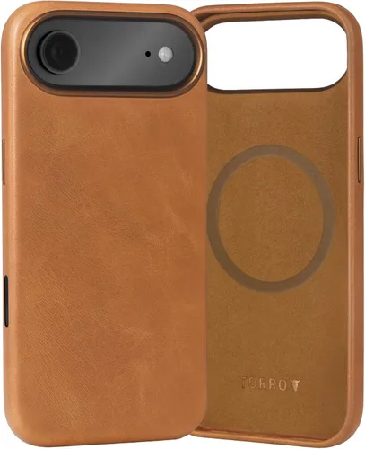 Vista 8 de Funda Premium de Piel TORRO Compatible con iPhone 17 de 6.3” 2025 – Funda Ultra Delgada con Amortiguación de Piel Genuina Compatible con MagSafe