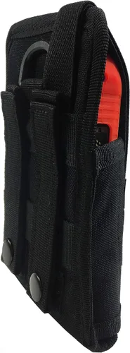 Vista 4 de Sonim XP5S - Funda de gel de silicona para Sonim XP5s XP5800 y funda de nailon balístico de grado militar por Wireless ProTECH (rojo)