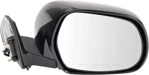 Vista 154 de TRQ Cubierta cromada del espejo manual del lado del pasajero, acabado liso para Volvo VNL 2004-2014