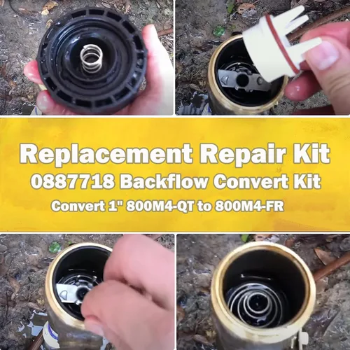 Vista 4 de E-cowlboy Repuesto para Watts 0887718 Kit de conversión de reflujo para 1 pulgada 800M4-QT, conversión a 800M4-FR resistente a la congelación, juego