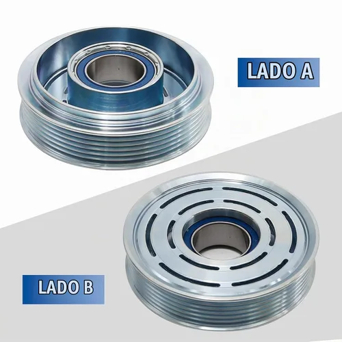 Vista 3 de Kit de reparación del embrague del compresor de CA Reemplazo de la bobina de la polea para MINI Cooper 2008-2013 4 Cyl 1.6L SD6V12 4.68" Polea