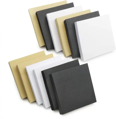 Vista 18 de Notas adhesivas de 3 x 3 pulgadas, 6 colores brillantes, 12 blocs de notas autoadhesivas, 100 hojas/bloc, total de 1200 hojas