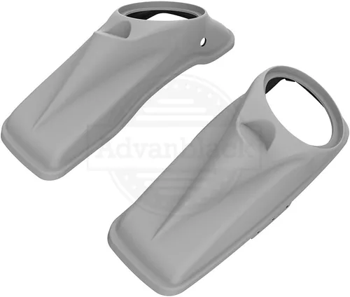 Vista 83 de Tapas para bocinas de motocicleta aptas para 2014+ Harley Touring Hard Saddle Bags - Whisky ámbar, 8 pulgadas Amber Whiskey