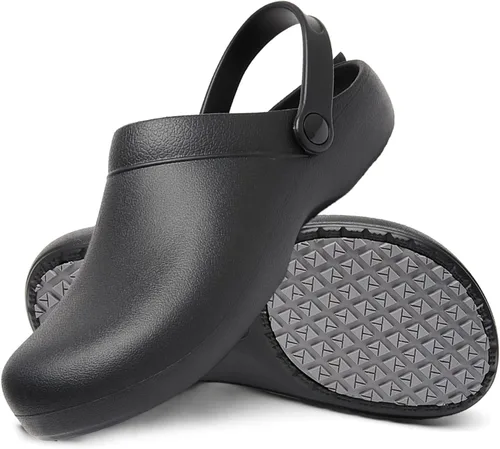 Vista 11 de Armadillo Chef Shoes for Men - Slip Resistant, Lightweight & Waterproof Garden Clogs for Women, Ideal Work Shoes for Kitchens