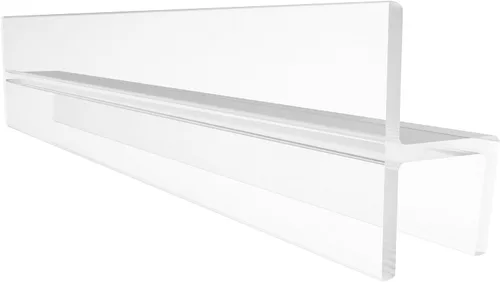 Vista 5 de CRL Jamba de policarbonato "h" con pata dura para vidrio de 180 grados y 3/8" - 95 pulgadas de largo
