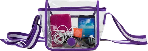 Vista 15 de Eastsport Bolsa transparente para eventos aprobados por estadios, bandolera transparente para viajes, playa, trabajo, concierto, universidad