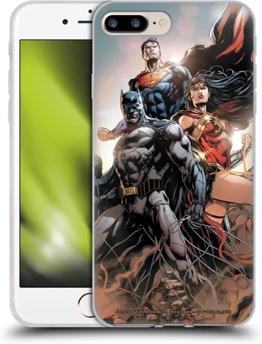 Vista 52 de Head Case Designs Funda de gel con licencia oficial de la Liga de la Justicia DC Comics #10 Darkseid War Comic Book Cover