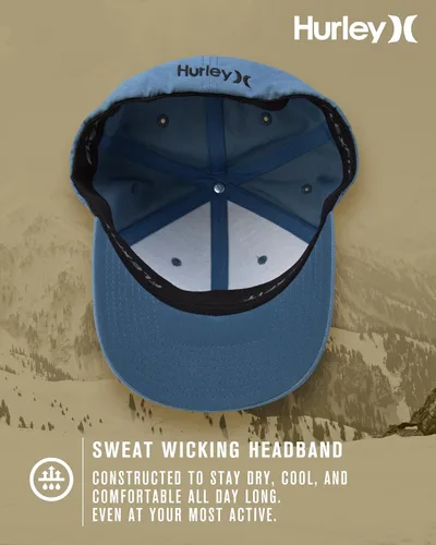 Vista 59 de Hurley Gorras para hombre - One & Only Flexfit Textures Cap - Sombreros ajustados para hombre, S-XL