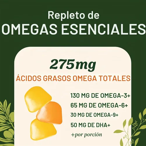 Vista 3 de Omega + DHA gomitas