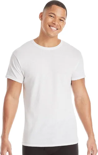 Vista 2 de Hanes Men's Cotton Undershirt, Moisture-Wicking Crew Tee Undershirts, 3-Pack