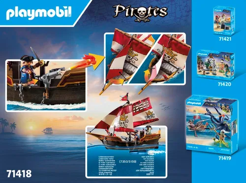 Vista 4 de Playmobil Barco pirata