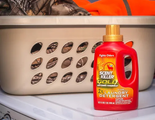 Vista 9 de Scent Killer Gold Autumn Formula Eliminador de olores Detergente para ropa para equipo de caza, 32 onzas líquidas