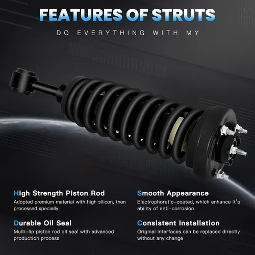 Vista 7 de ECCPP Puntales completos de resorte para Ford Expedition, 2003-2006 para Ford Expedition, 2003-2006 para Lincoln Navigator Struts Amortiguadores