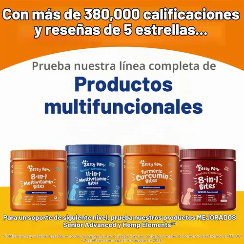 Vista 8 de Zesty Paws Golosinas de Entrenamiento para Perros y Cachorros - Golosinas para Perros para Entrenamiento - Masticables Saludables para Perros