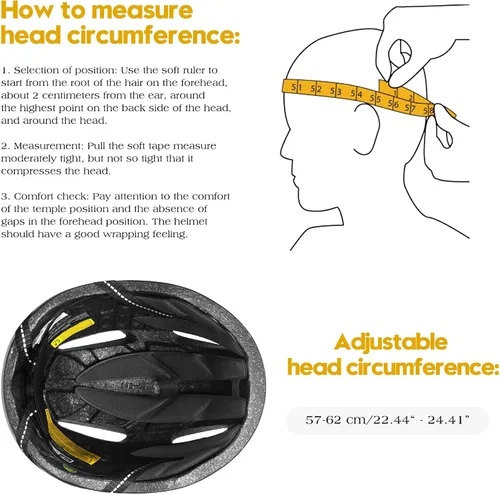 Vista 10 de Shinmax Bike Helmet for Men Women, Bicycle Helmet with Detachable Magnetic Goggles Adjustable for Adult Road Biking Mountain Cycling Helmet