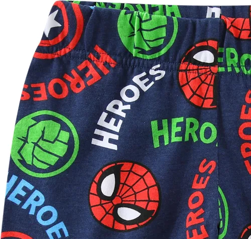 Vista 7 de Marvel Conjunto de camiseta y pantalón corto de manga corta para niños pequeños de los Vengadores