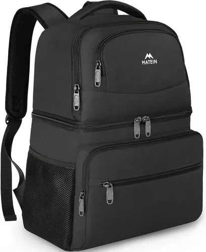 Vista 11 de MATEIN Mochila enfriadora, 26 latas, mochila térmica de almuerzo para hombres y mujeres, a prueba de fugas, de doble capa, mochila de almuerzo