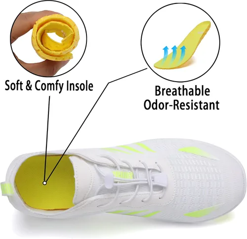 Vista 3 de Zapatos de agua para hombres y mujeres, zapatos acuáticos de secado rápido, para hombres y mujeres, zapatos de natación para senderismo, barco