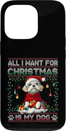 Vista 10 de Maltese Christmas Tree Lights Decorations Dog Lover Xmas Case for iPhone 16