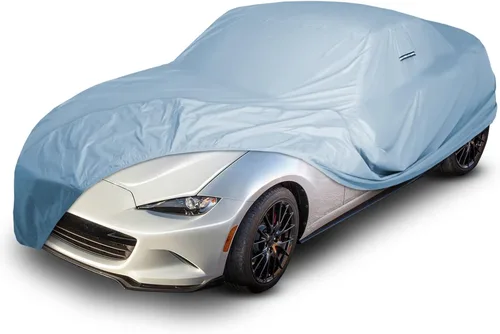 Vista 51 de iCarCover Funda de automóvil personalizada para Mazda 1200 (1970), impermeable, para todo tipo de clima, lluvia, nieve, UV, protector solar Negro