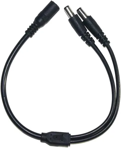 Vista 2 de ESUMIC® corriente continua hembra a macho divisor cable Adaptador para luces de tira LED.
