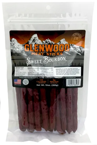 Vista 10 de Glenwood - Palitos de carne altos en proteínas, mini palitos de carne en bolsa resellable de 10 onzas (miel caliente)